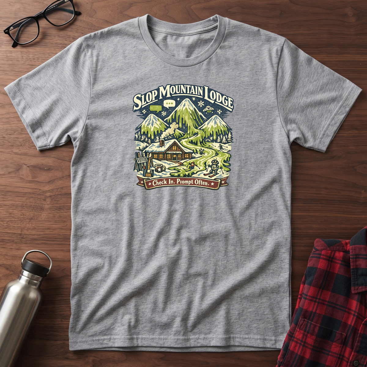 Slop Mountain Lodge Graphic T-Shirt