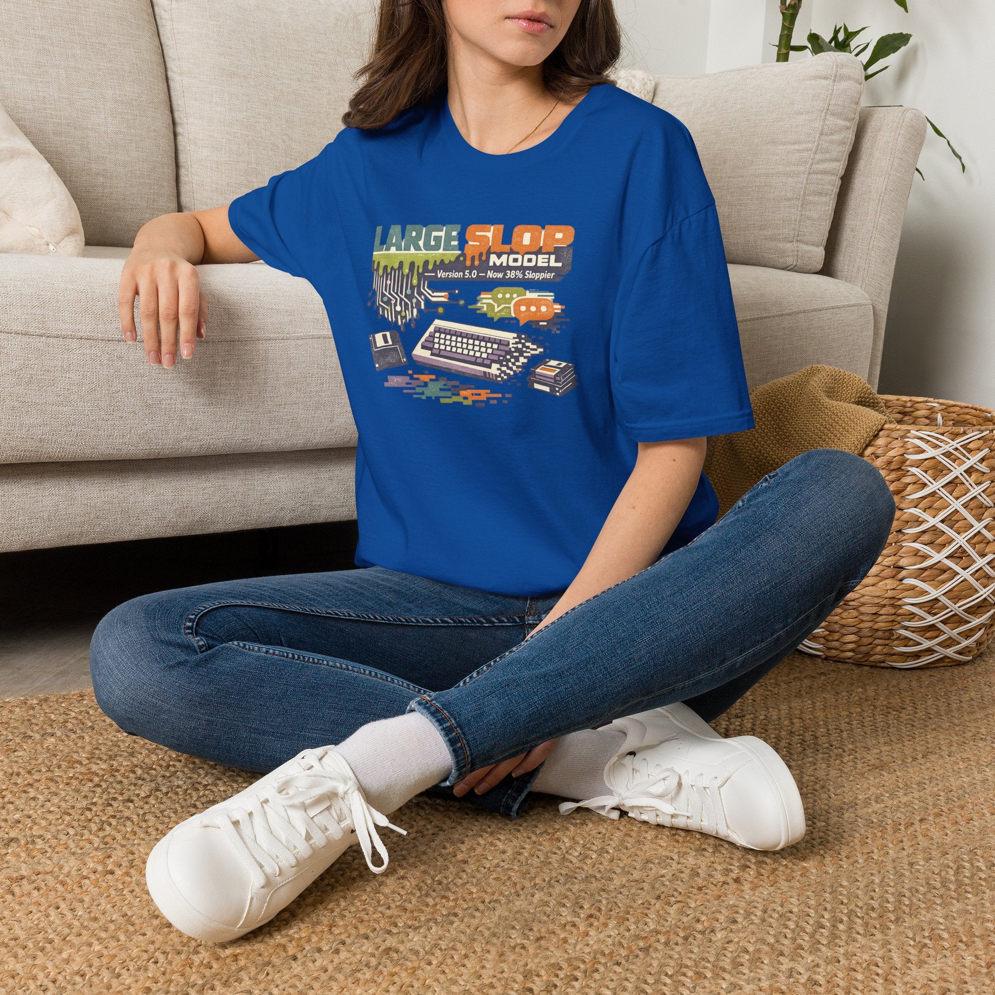 Large Slop Model Graphic T-Shirt