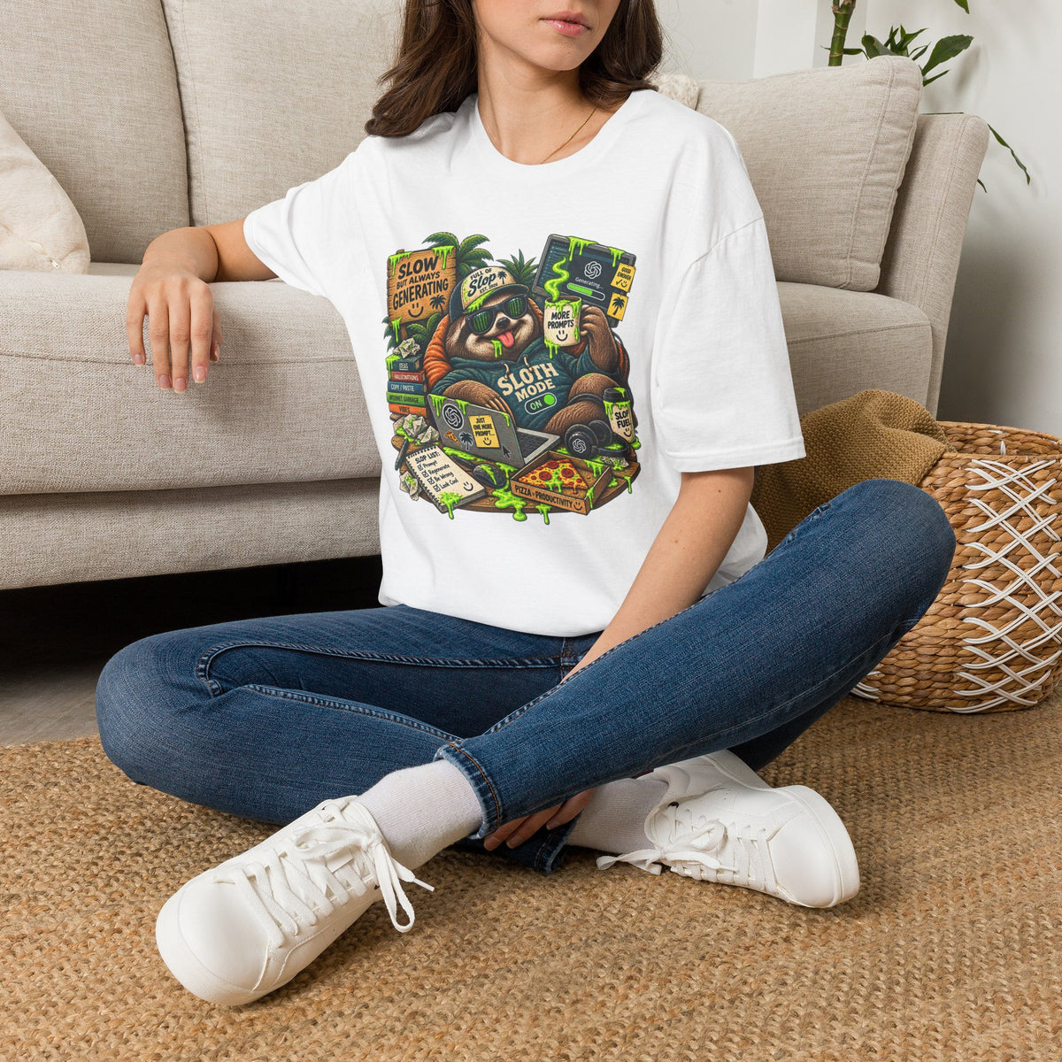 Animal Slop Sloth T-Shirt
