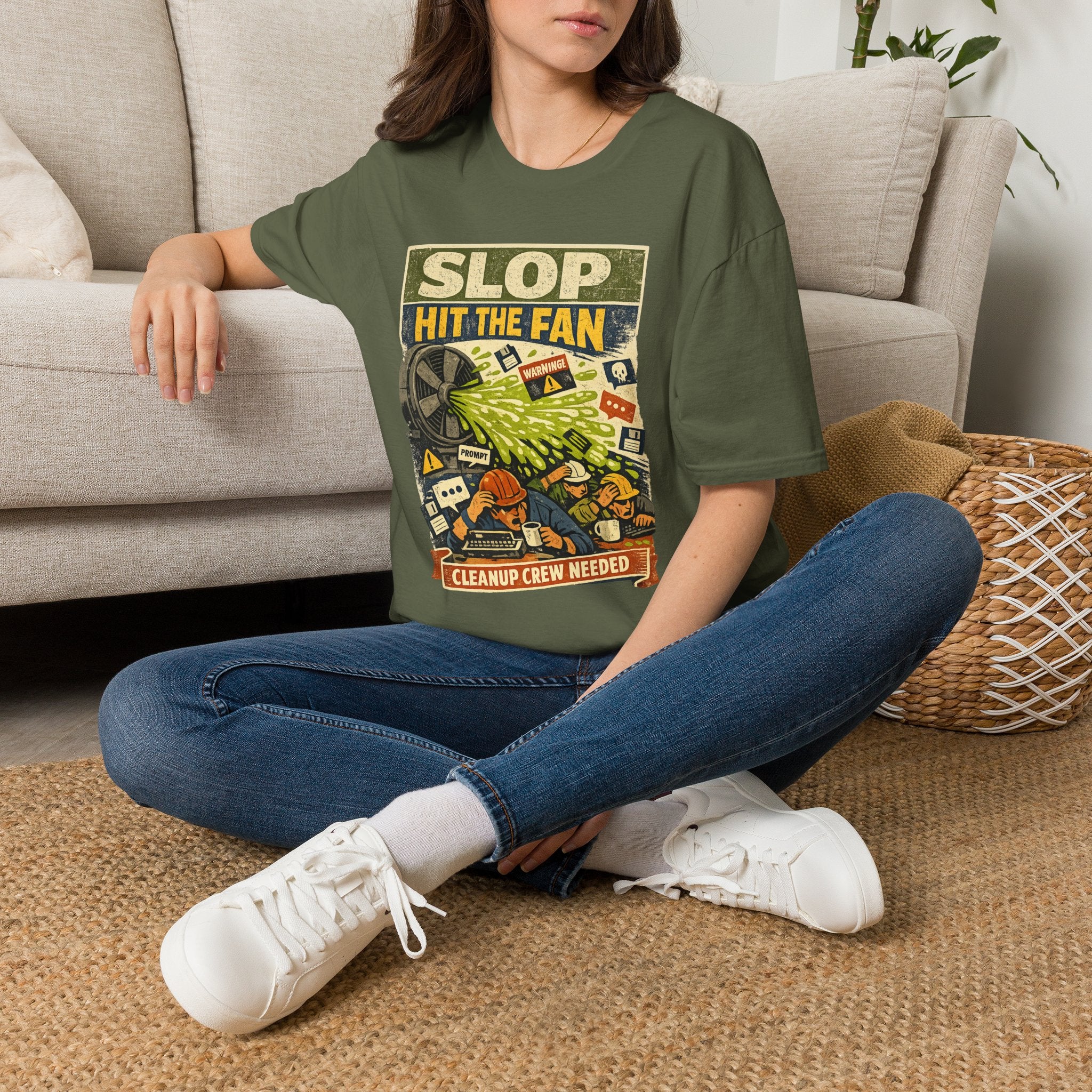 Slop Hit The Fan Graphic T-Shirt