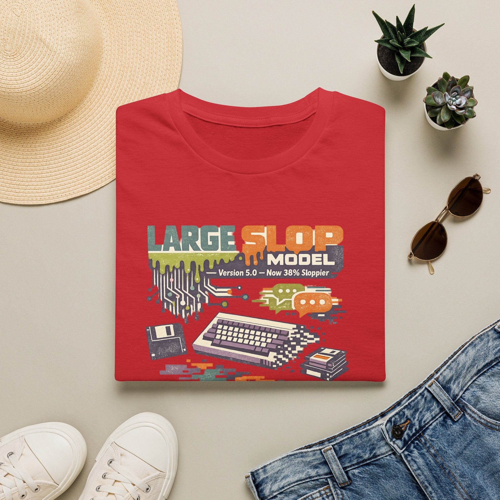 Large Slop Model Graphic T-Shirt