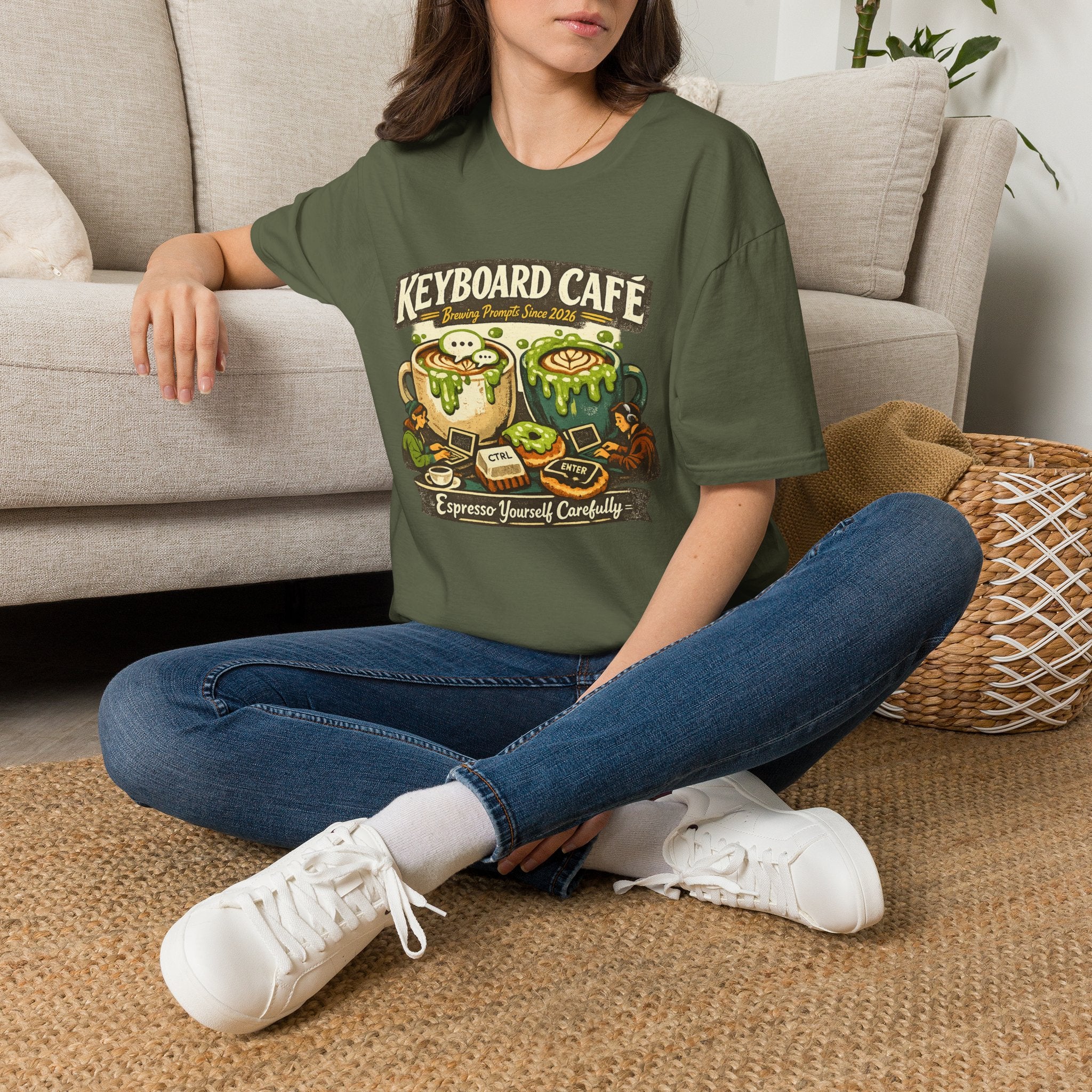 Keyboard Cafe Graphic T-Shirt