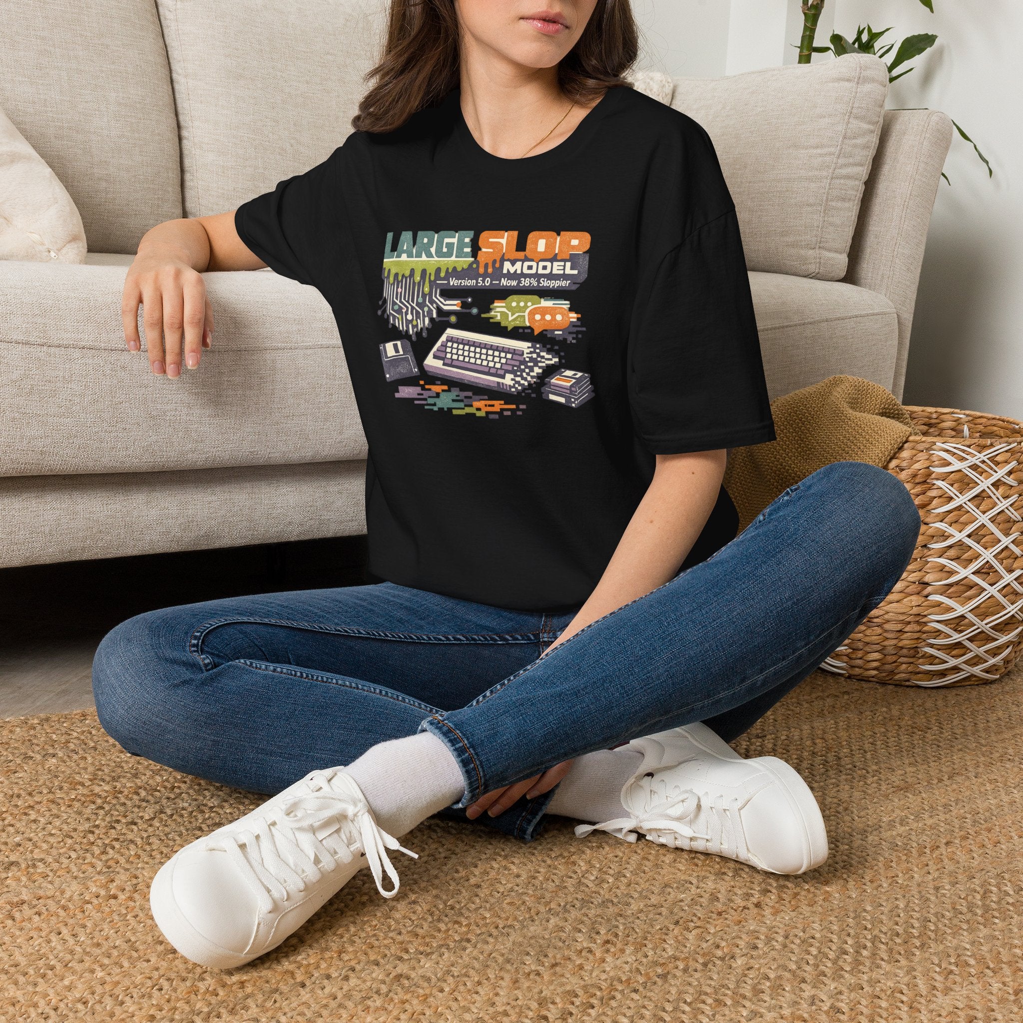 Large Slop Model Graphic T-Shirt