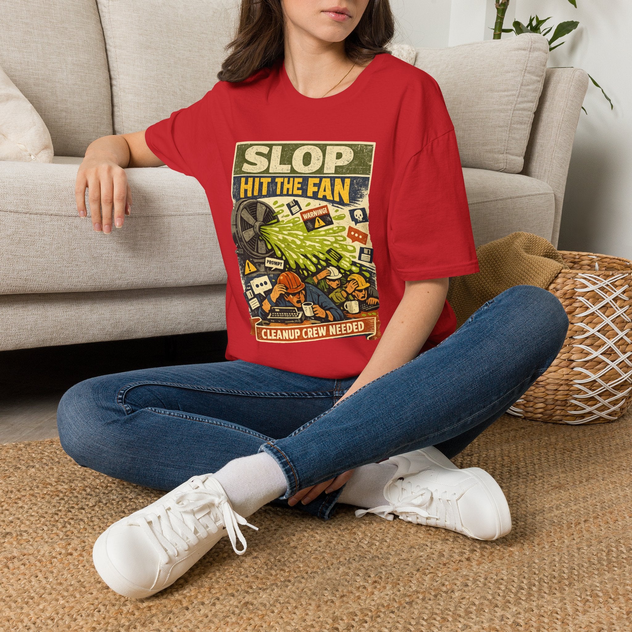Slop Hit The Fan Graphic T-Shirt