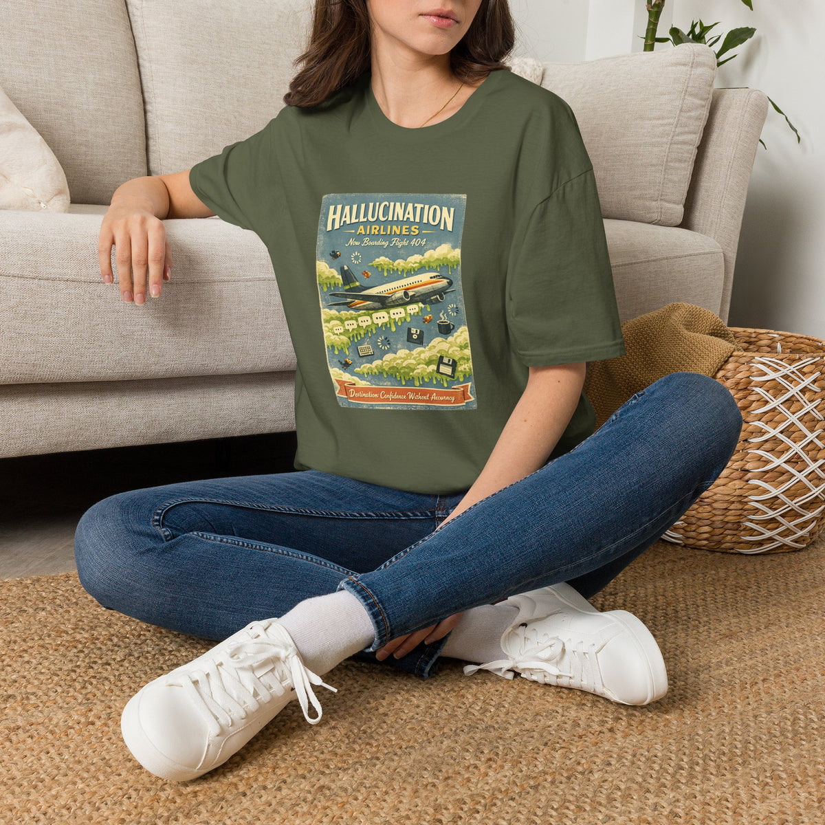 Hallucinations Airlines Graphic T-Shirt