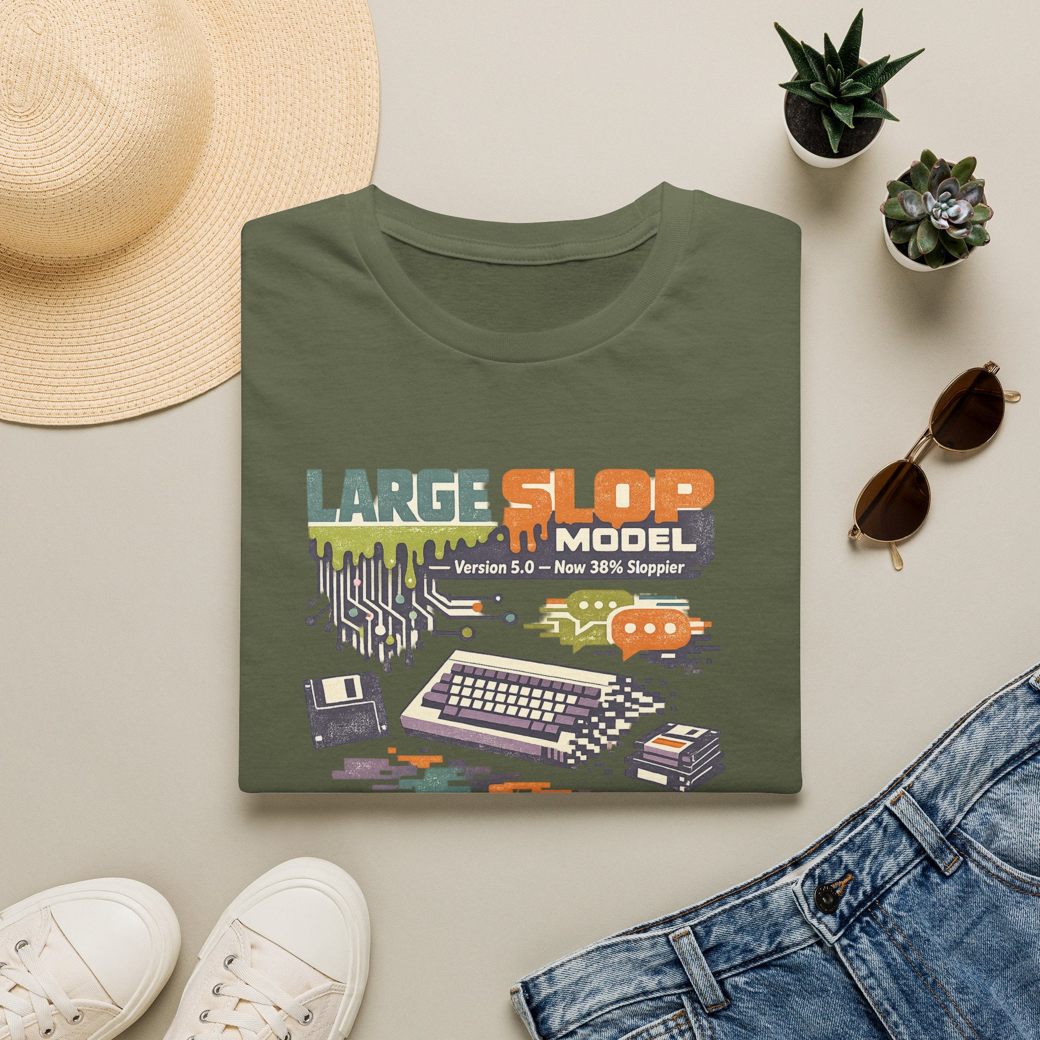 Large Slop Model Graphic T-Shirt