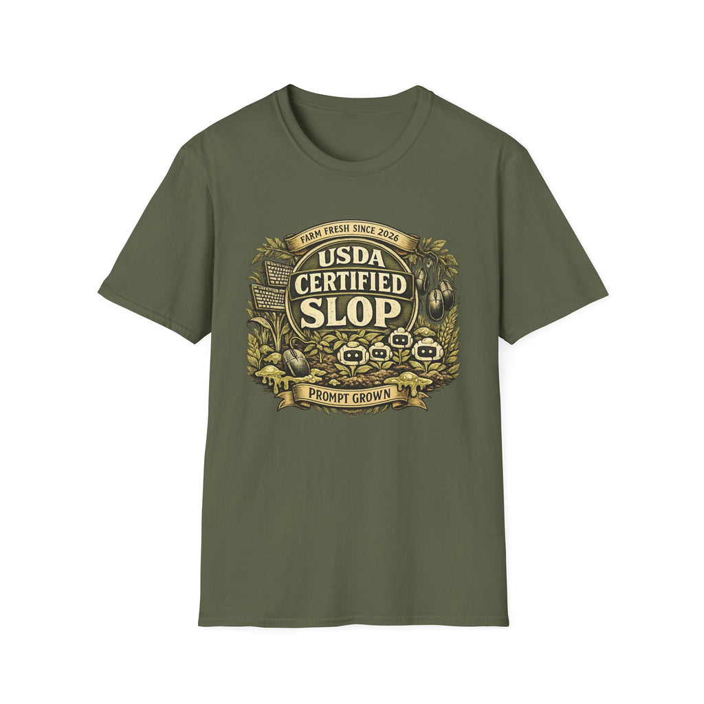 USDA Certified Slop Graphic T-Shirt