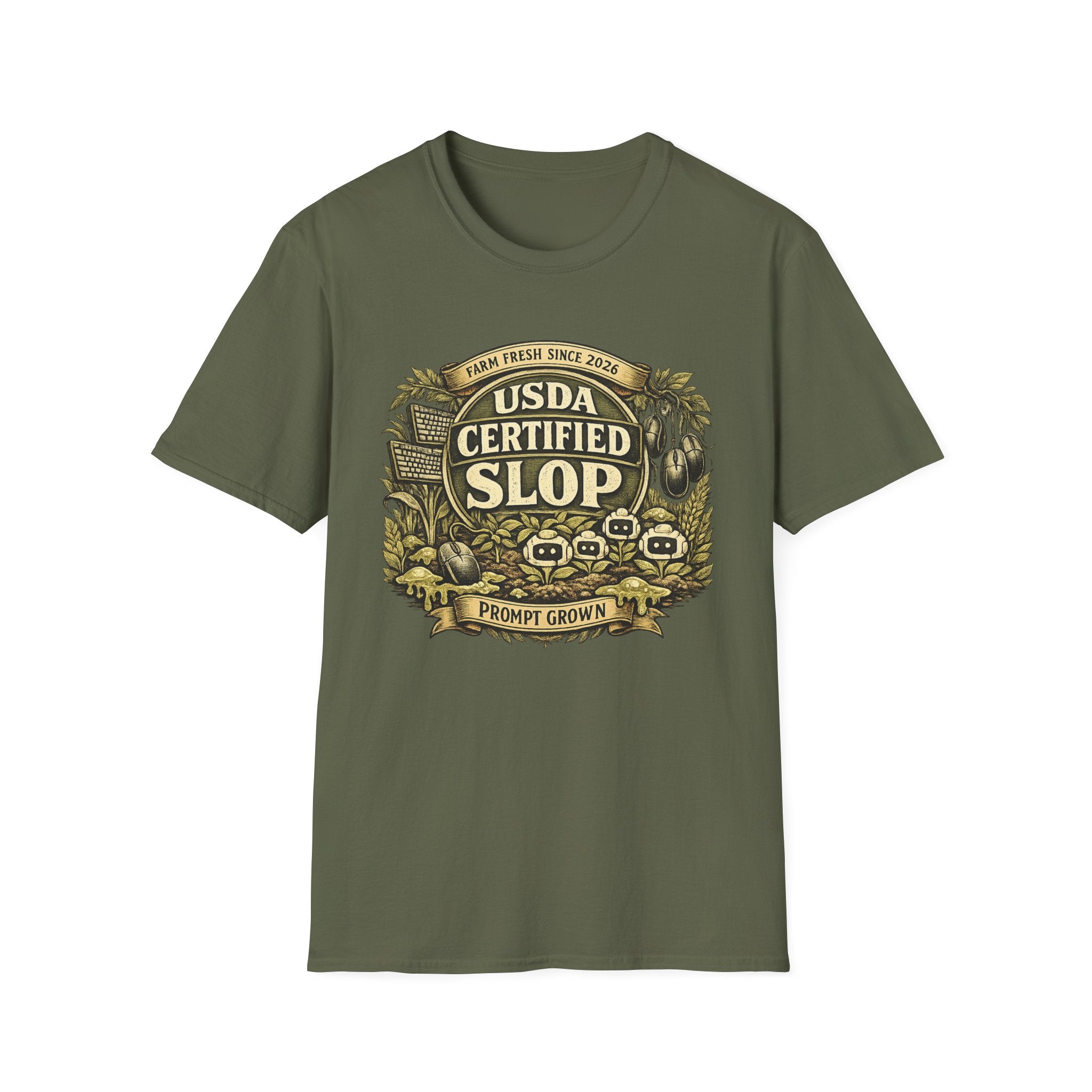 USDA Certified Slop Graphic T-Shirt