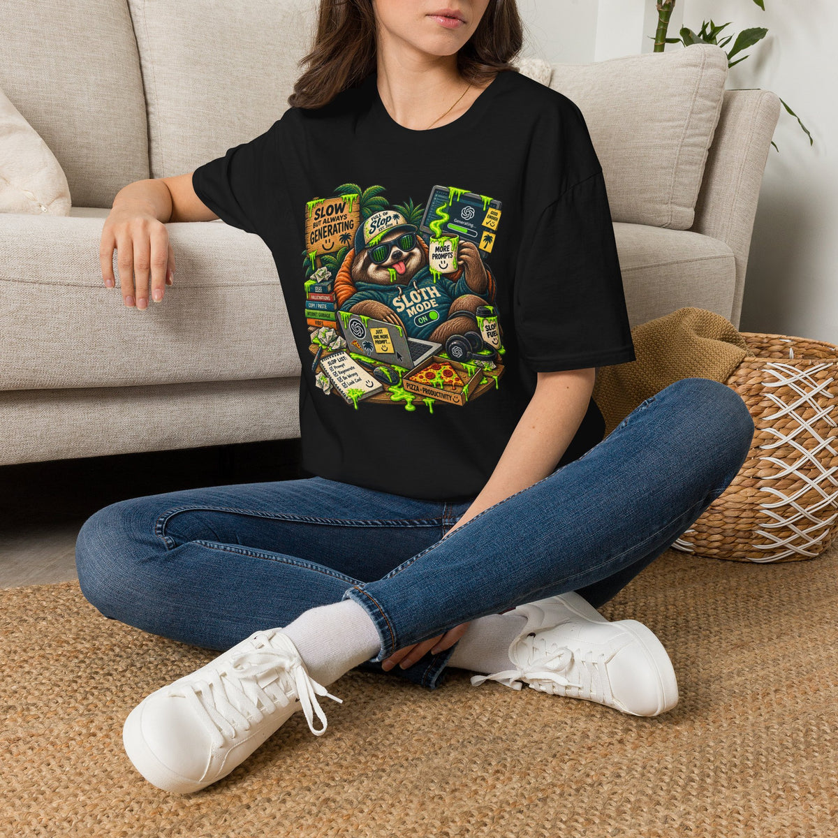 Animal Slop Sloth T-Shirt