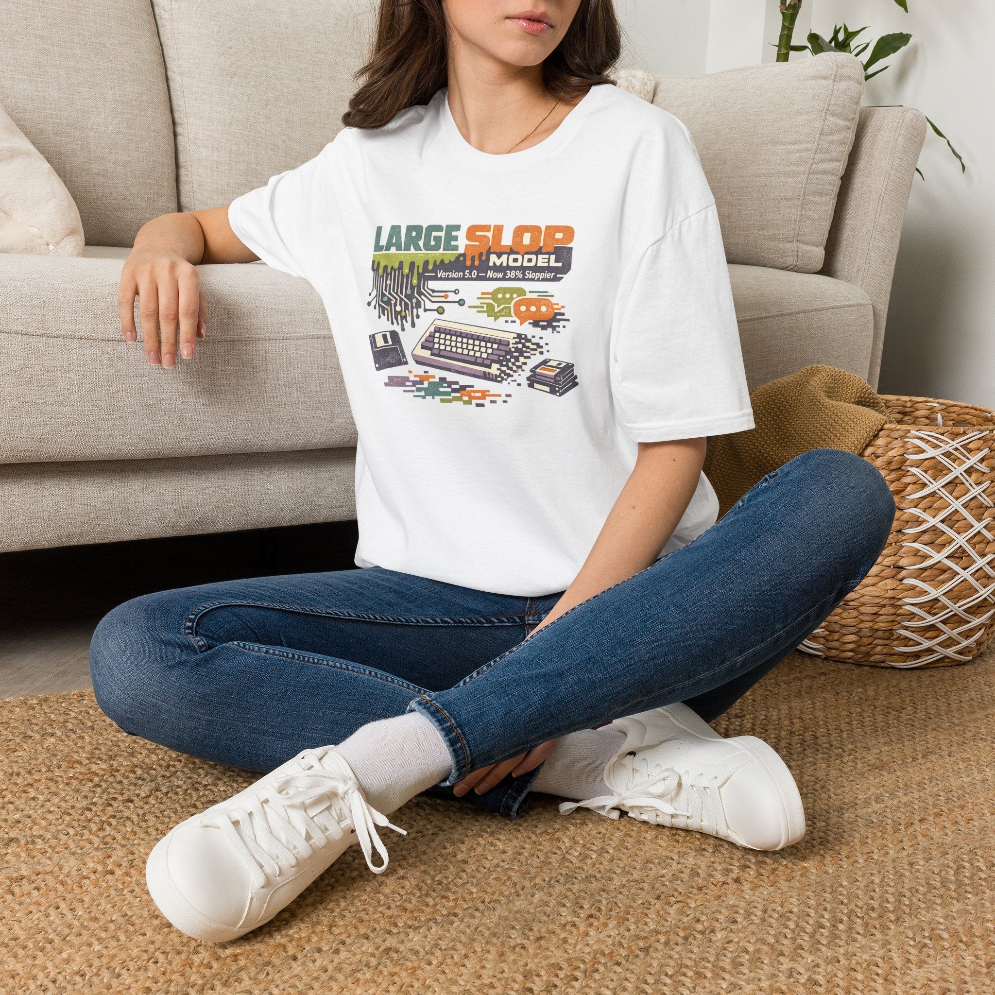 Large Slop Model Graphic T-Shirt