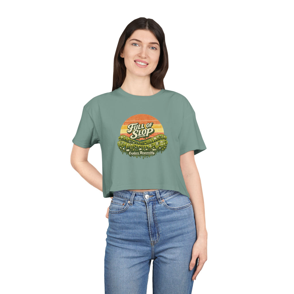 Full of Slop Crop Tee Graphic T-shirt