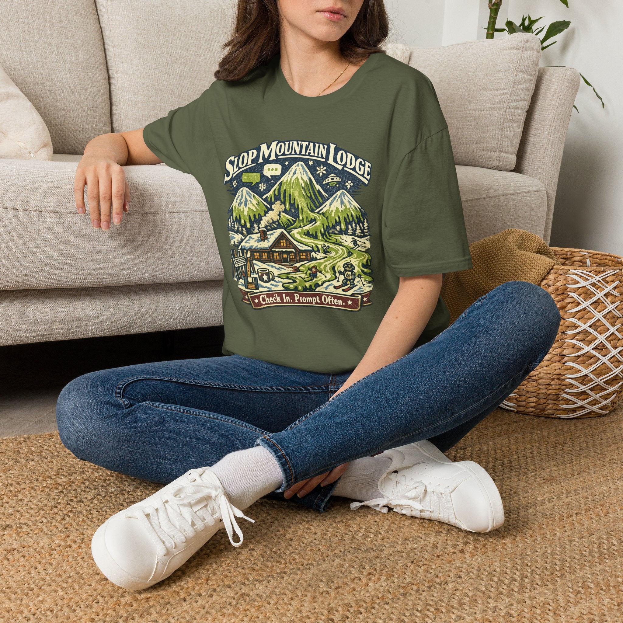 Slop Mountain Lodge Graphic T-Shirt