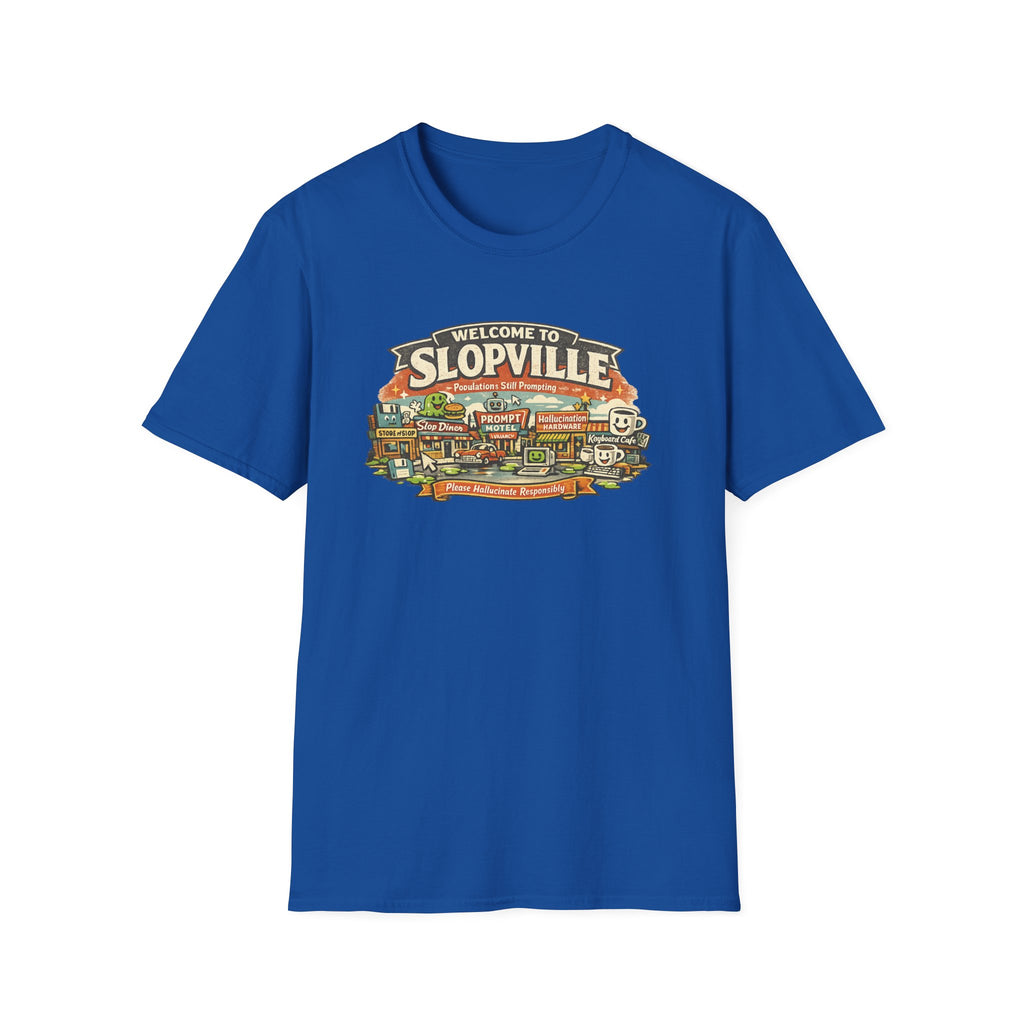 "Welcome to Slopville" Retro Roadside Graphic T-Shirt
