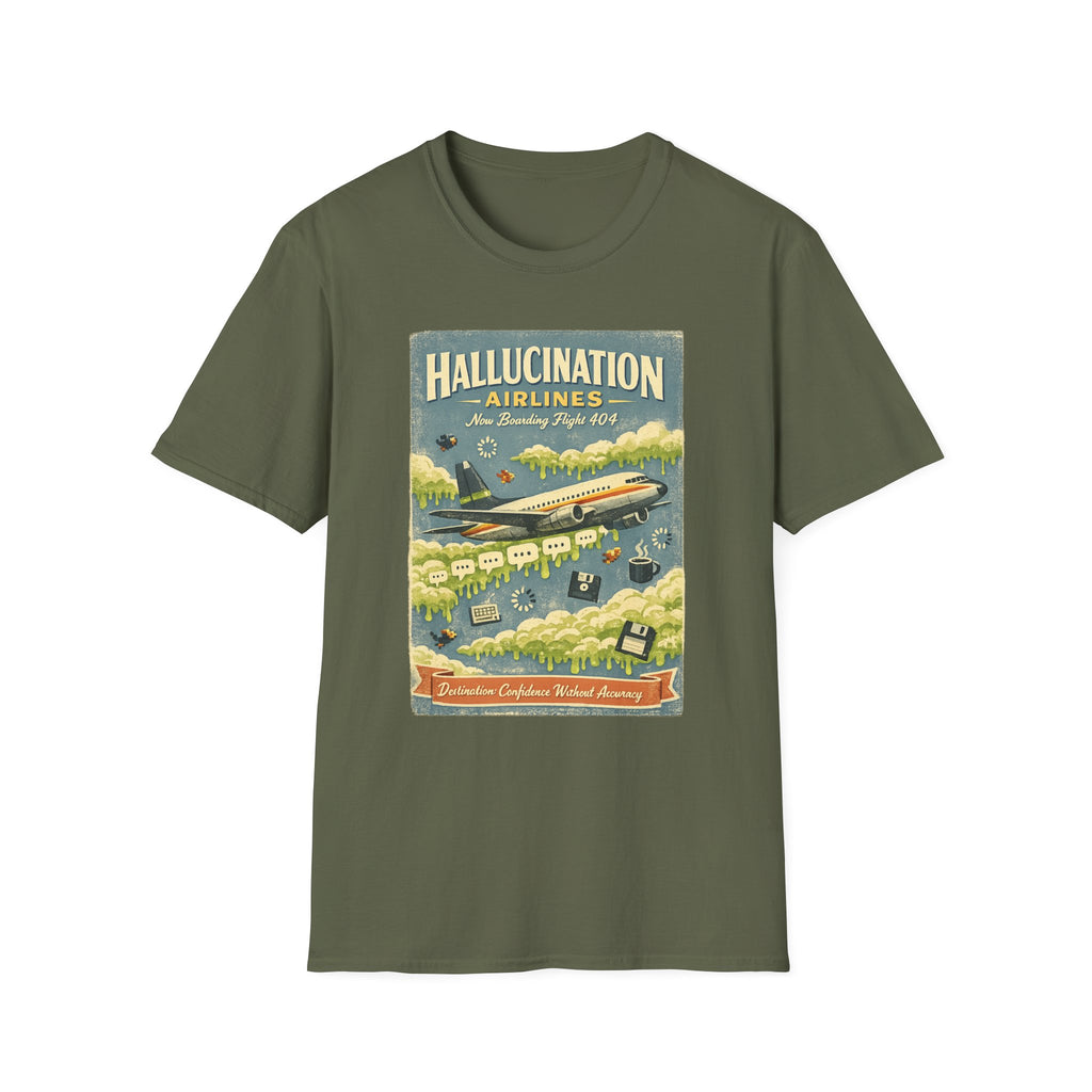 Hallucinations Airlines Graphic T-Shirt