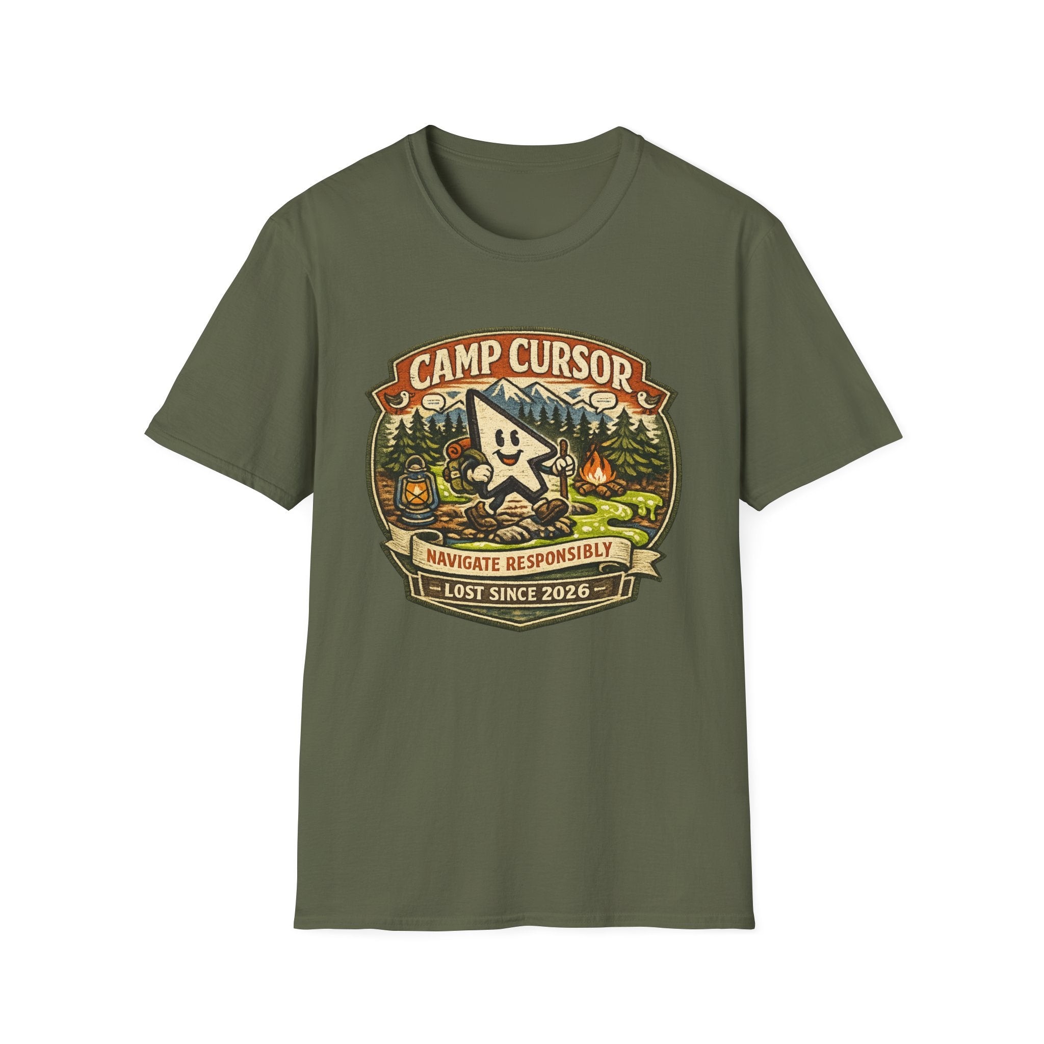Camp Cursor Graphic T-Shirt