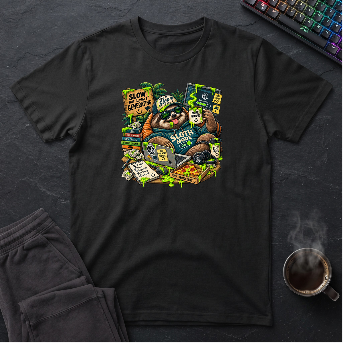 Animal Slop Sloth T-Shirt