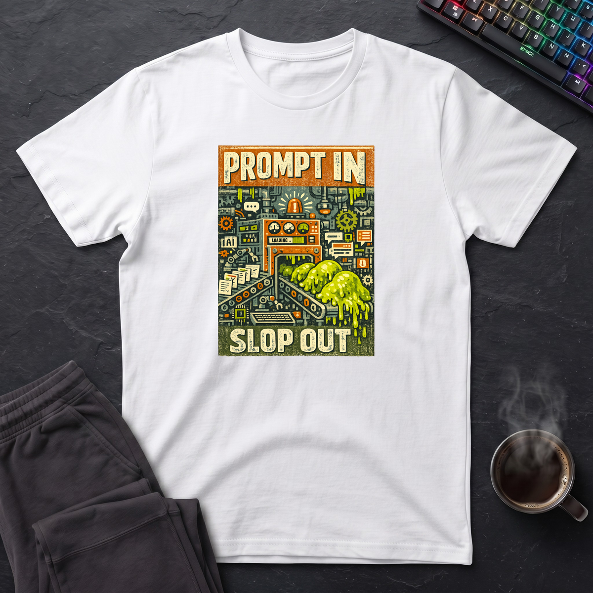 Prompt In Slop Out Graphic T-Shirt