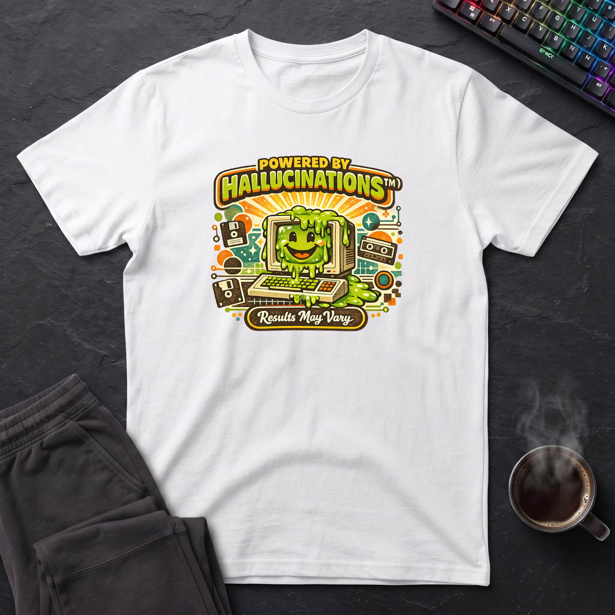 Powered by Hallucinations Graphic T-Shirt