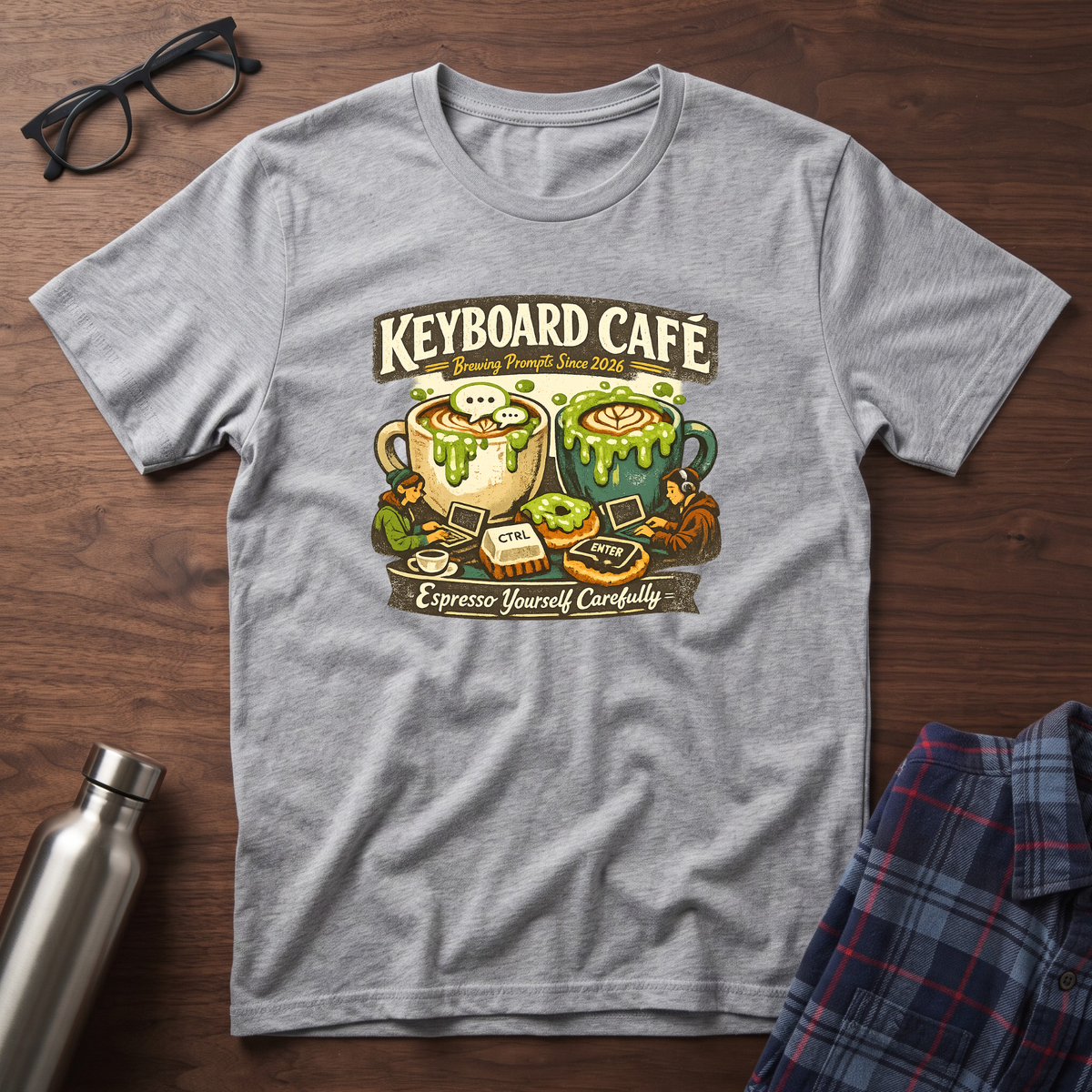 Keyboard Cafe Graphic T-Shirt