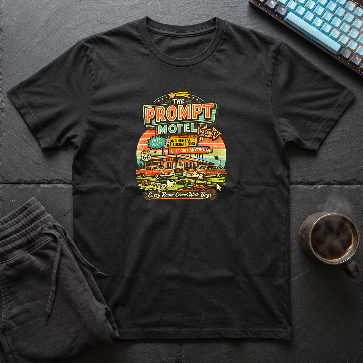The Prompt Motel Graphic T-Shirt