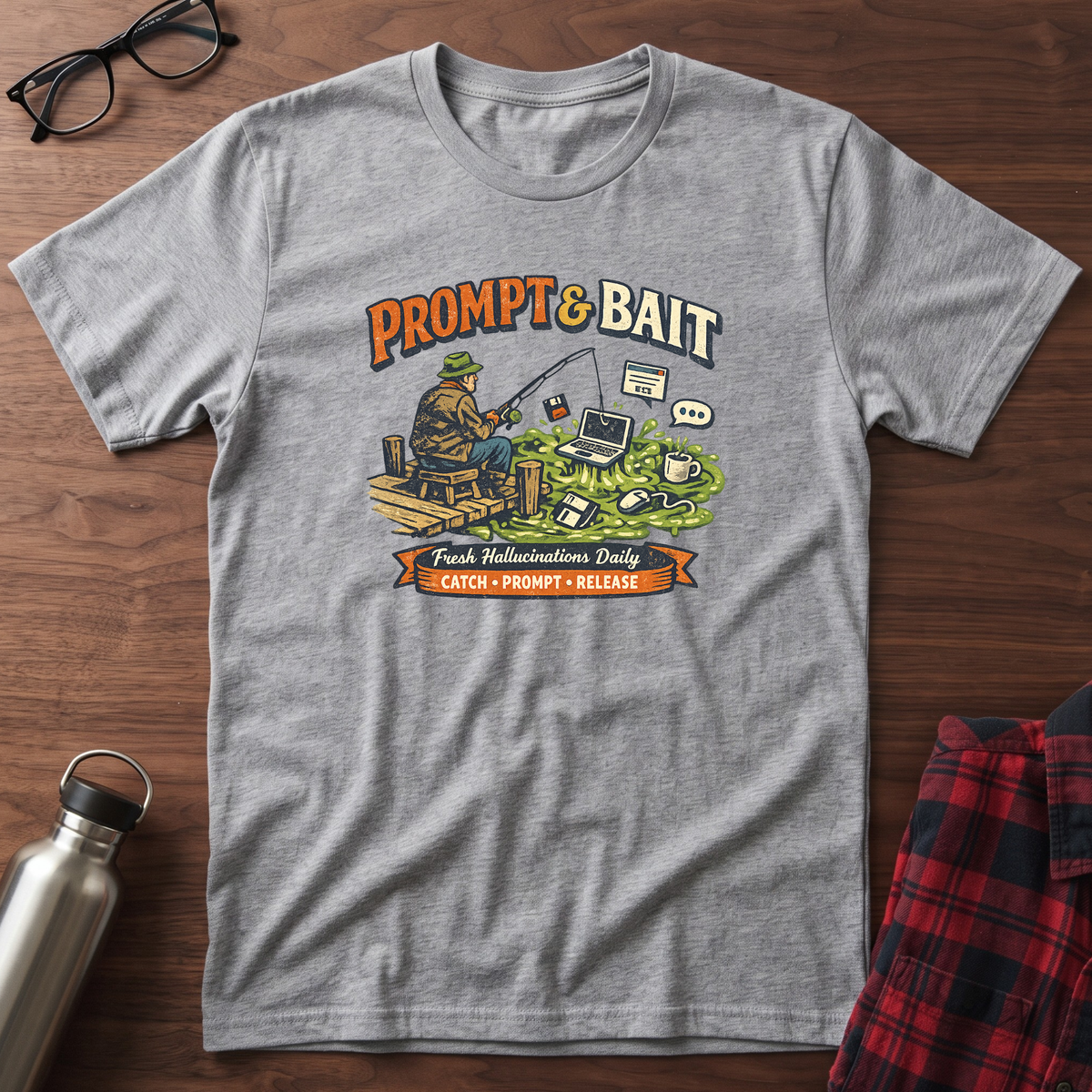 Prompt & Bait Graphic T-Shirt