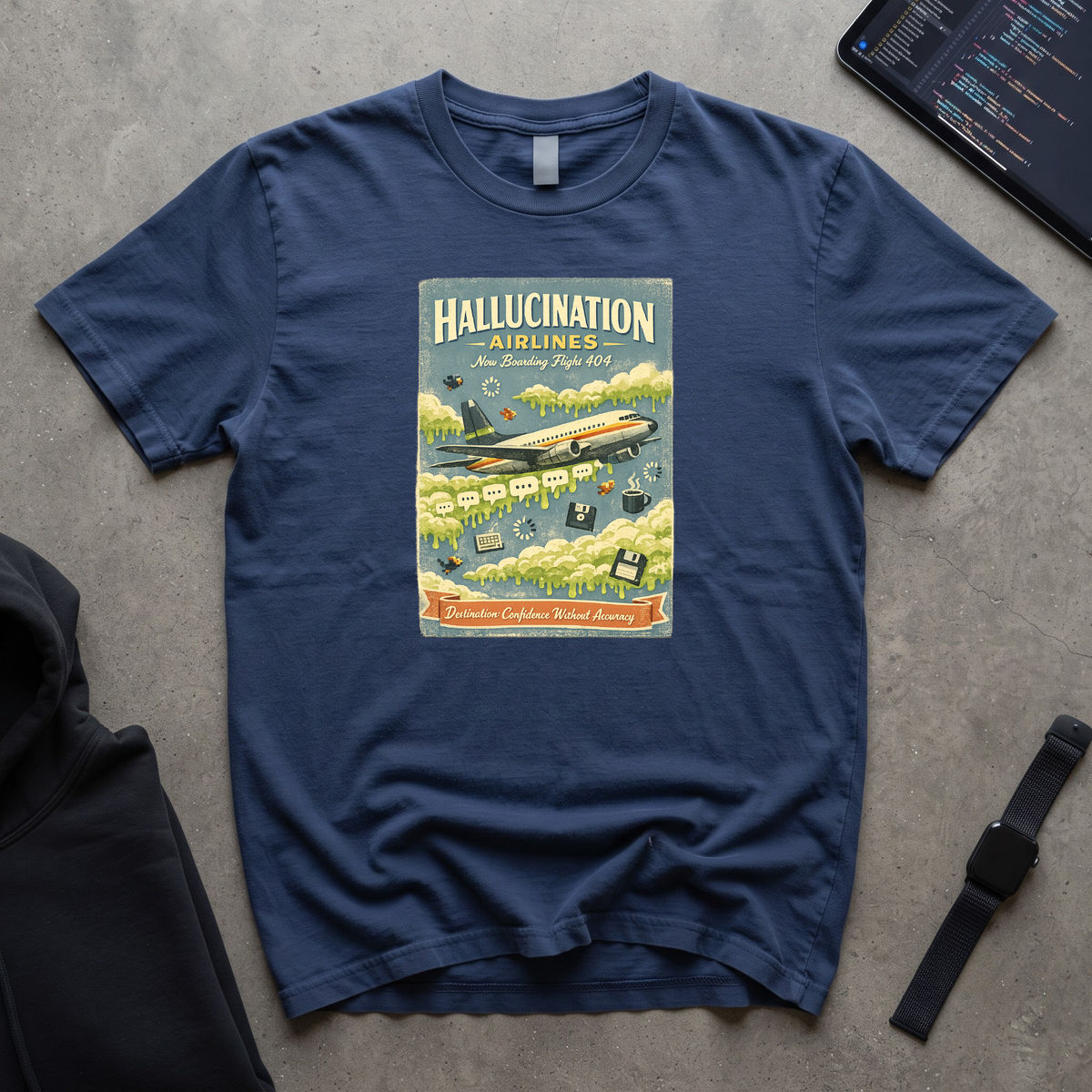 Hallucinations Airlines Graphic T-Shirt