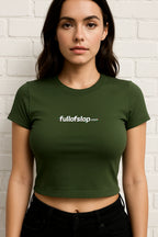Black FullofSlop.com t-shirt featuring AI slop humor, styled as a comfortable unisex shirt for prompt engineers, AI fans, and professional doomscrollers.
